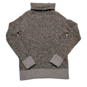 Rachel Zoe Boucle Turtleneck Sweater Gray‎ Confetti Warm Cozy Farmcore XS